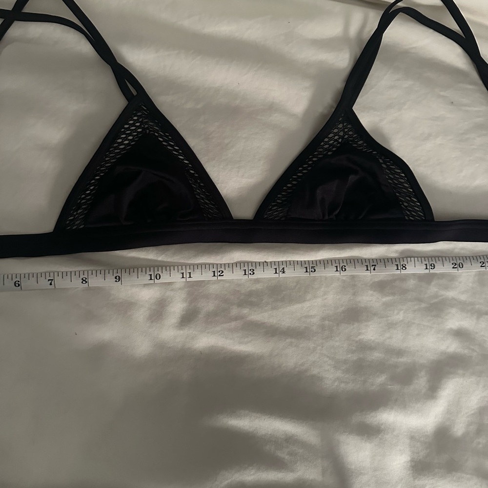 Black Mesh Triangle Bikini top